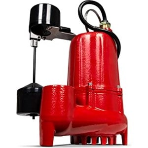 Red Lion RL-SC50V Vertical Magnetic Float Switch 1/2 HP Cast Iron Housing Automatic 3000 gph at 10 ft height Submersible Sump Pump